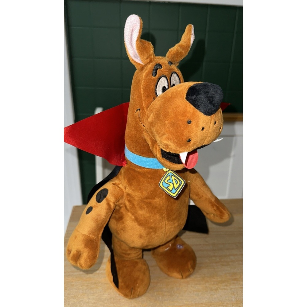 Gemmy Scooby Doo Vampire Dracula Stuffed Plush 14"  Sings Dances‎ Halloween EUC - Picture 2 of 10